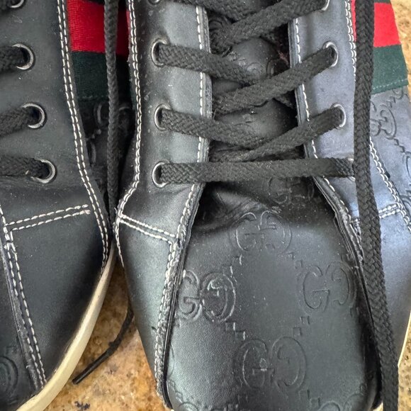 Mens Gucci Ace Supreme vintage sneakers - Picture 2 of 14
